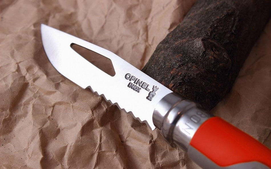 Складаний Ніж спеціального призначення Opinel "Outdoor Earth-Red No.08" (001714) Нержавіюча сталь Нововолинськ - фото 4