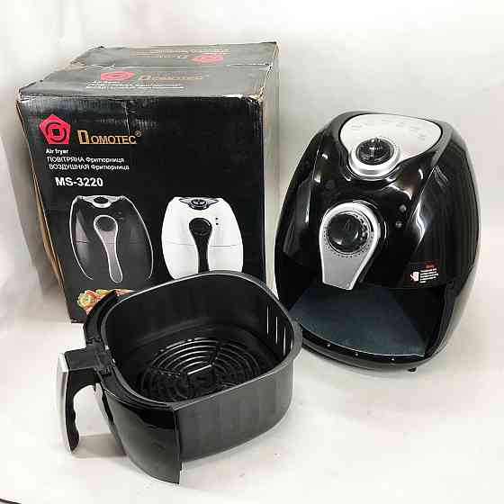 Безмасляна фритюрниця з таймером Domotec MS-3220 1300 Вт 4, 5 л, Фритюрниця смажити без олії VQ-71 Івано-Франківськ