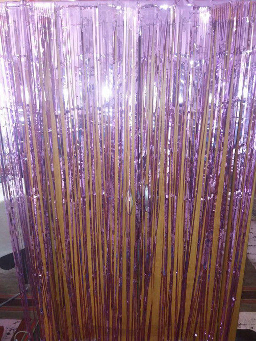 Дождик для фотозоны украшение 245 см на 92 см розовый Киев - изображение 7