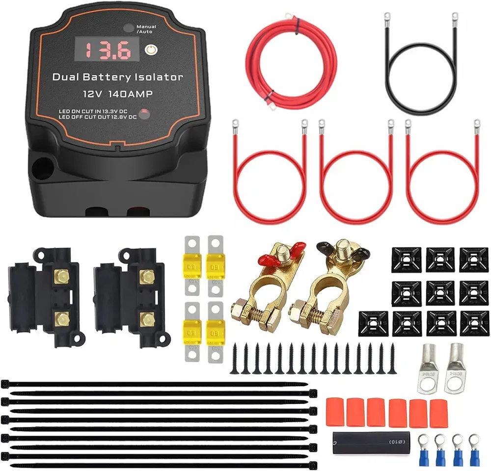 Комплект реле роздільного заряду Heart Horse 12 В / 140 А (3 м) Луцьк - фото 1