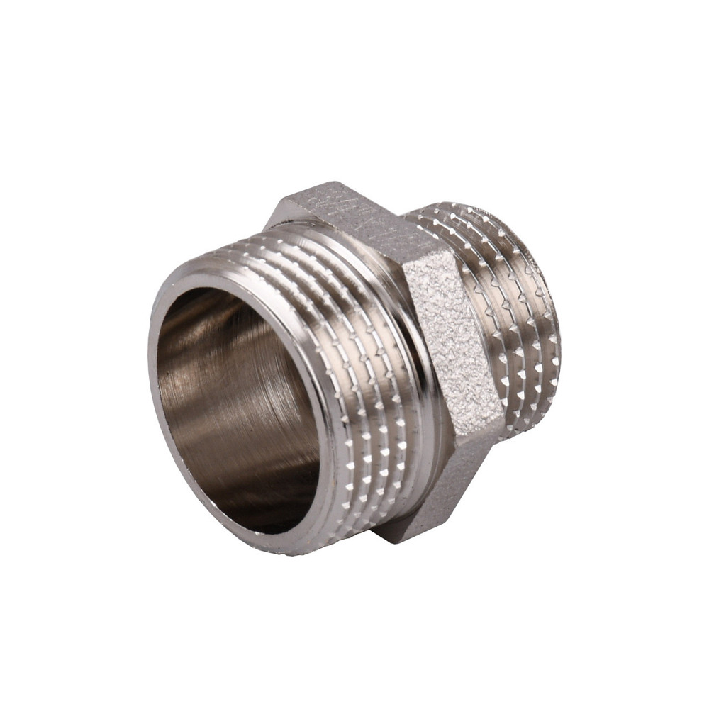 Ніпель редукційний 3/4″х1/2″ЗЗ нікельований під прокладку NN432G OPTIMUM (000030789) Київ - фото 2