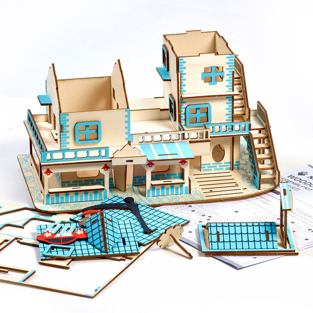 Дерев'яні 3D пазли . Тривимірний конструктор-головоломка 32 см * 19.5 см * 24 см Кам'янець-Подільський - фото 3