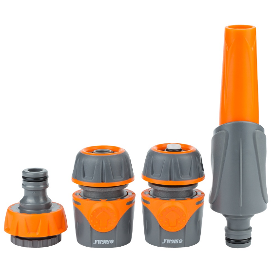 Набір поливальний (насадка-розпилювач 2 режими+2 коннектора 1/2