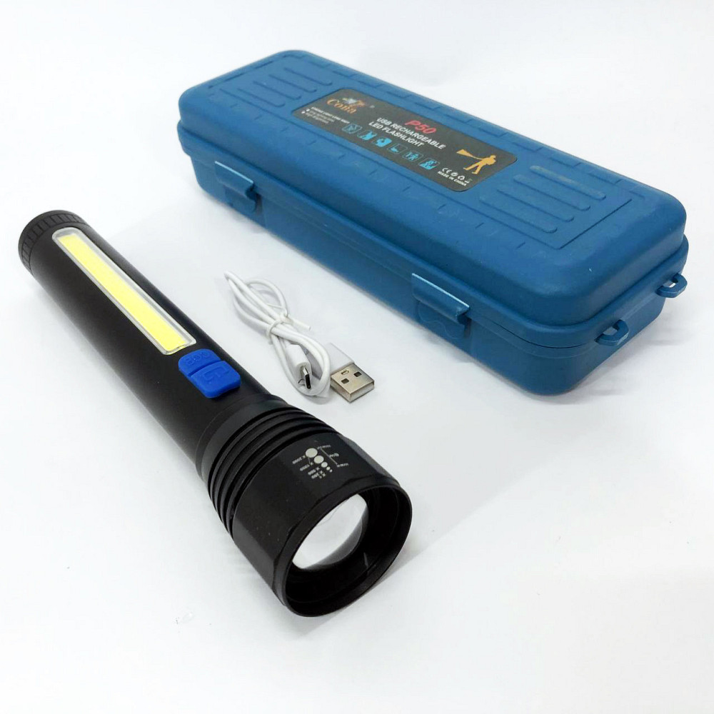 Довговічний світлодіодний ліхтар CB-C13-P50+COB, Ліхтар водозахищений LED потужний на вулицю WD-45 Львів - фото 2