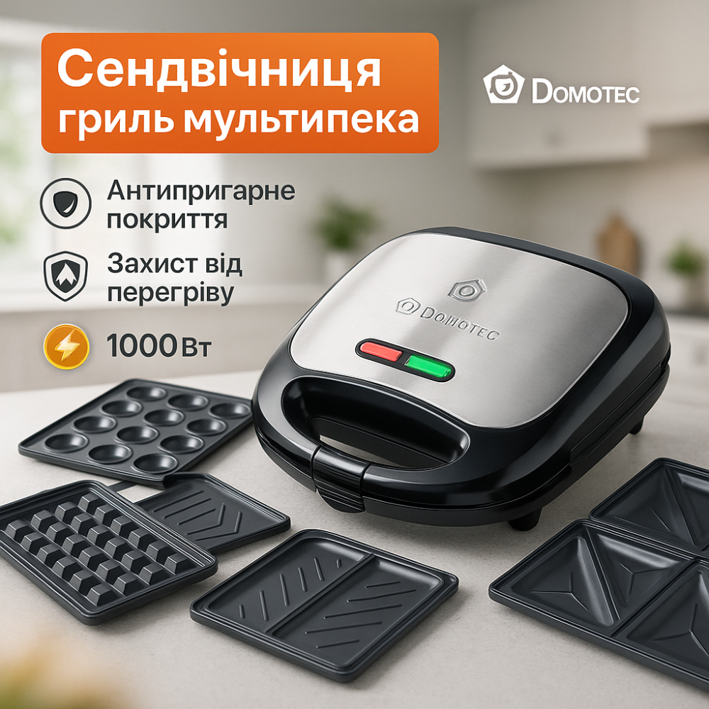 Гриль-решітка для овочів Domotec, Гриль для шашлику і шаурми, Сендвічниці бутербродниці ZU-39 Львів - фото 13