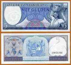 Суринам/Suriname 5 Gulden 1963 Pick 120 UNC Полтава