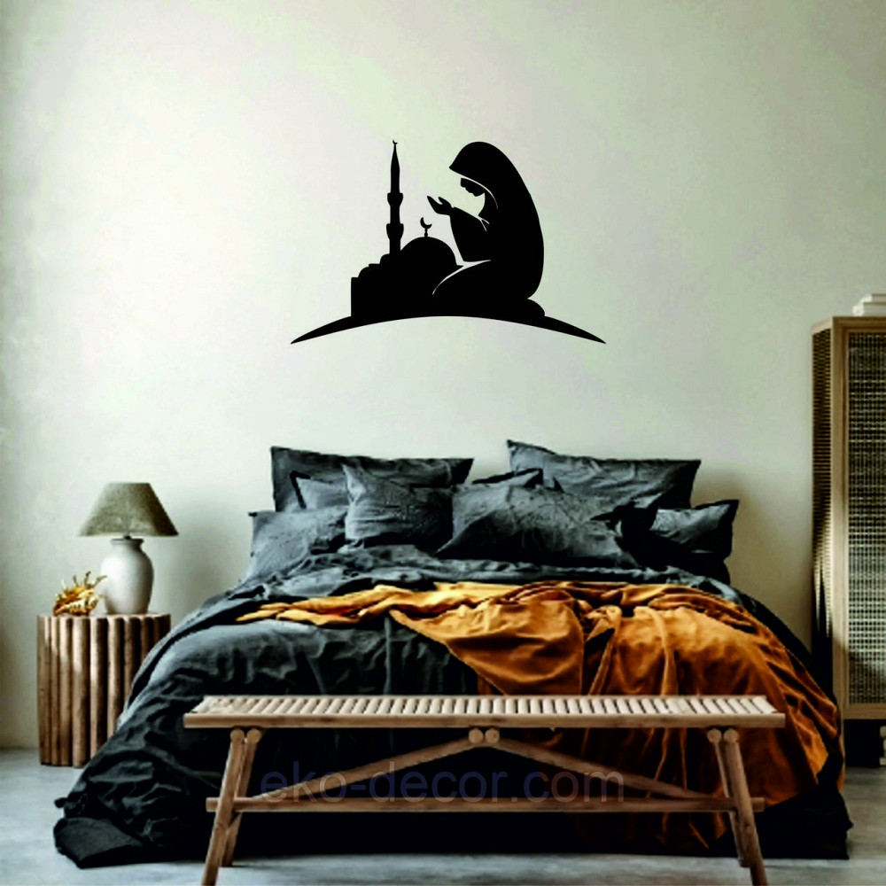 Декоративне настінне Панно «Іслам» Декор на стіну 90*58 см, Чорний Київ - фото 2