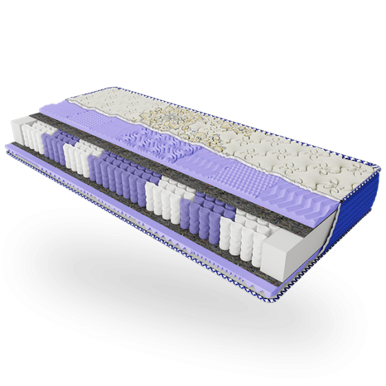 Ортопедичний матрац Damask/Дамаск пружинний  (залежна пружина - покет) ТМ ЕММ 90х190 Харків