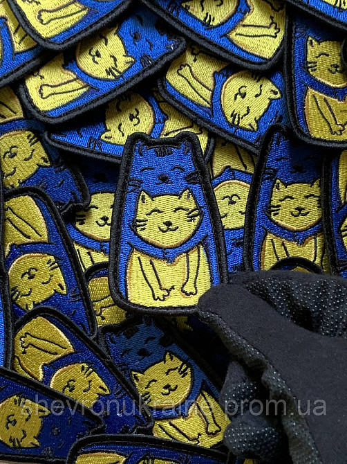 Шеврон милие котики (Форма контурна. На липучке) Размер 8x5см Киев - изображение 5