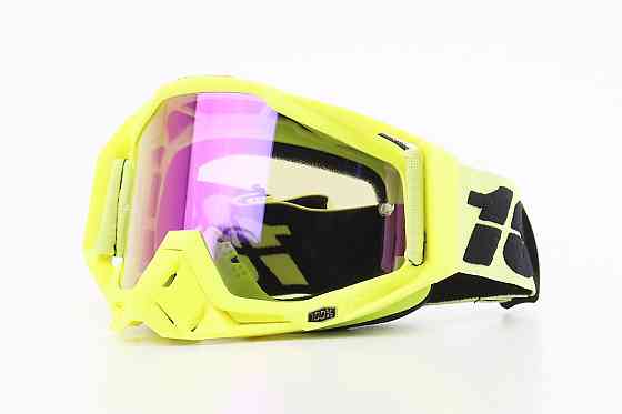 Окуляри кросові/ендуро/АТV, жовті (дзеркальне скло) Киев
