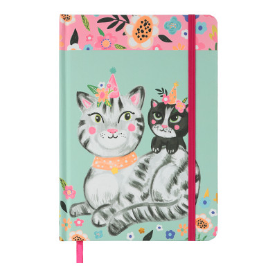 Книга записна ZiBi Animals A5 в клітинку тверда обкладинка на резинці 96 аркушів, м'ятна (ZB.115103) Вінниця - фото 1