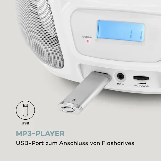 Бумбокс Auna Roadie Sing CD з функцією караоке з Німеччини Уцінка Дніпро - фото 6