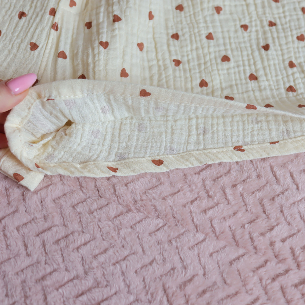 Муслінові чоловічі труси-шорти коричневі сердечка на ванільному Кам'янець-Подільський - фото 6