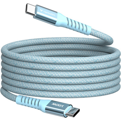 Дата кабель USB-C to USB-C 1.2m Magnetic 100W blue Verbatim (31856) Вінниця - фото 1