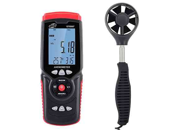 Анемометр професійний USB 0,3-45 м/с, 0-45 °C BENETECH GT8907 Чернігів