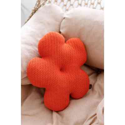 Подушка Прованс в&apos;язана декоративна Квіточка 40 см Помаранчева (033715) Вінниця
