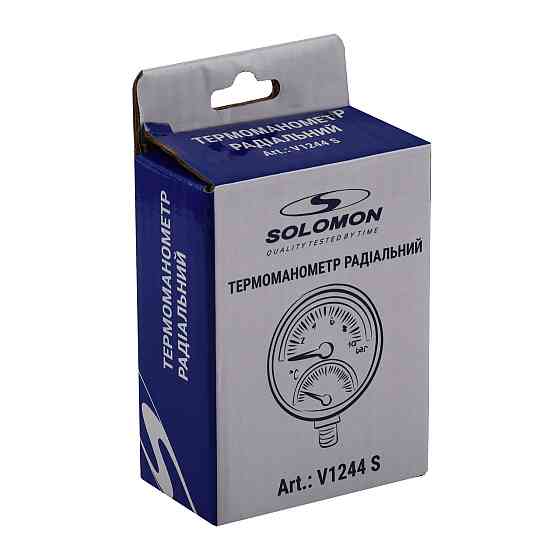 Термоманометр радіальний SOLOMON V1244 S М10х1 (000029773) Киев