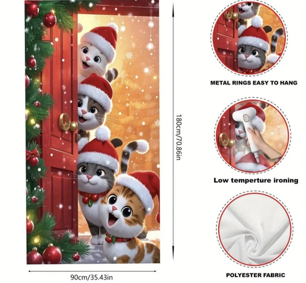 Банер на двері Різдвяний Сміла - фото 2