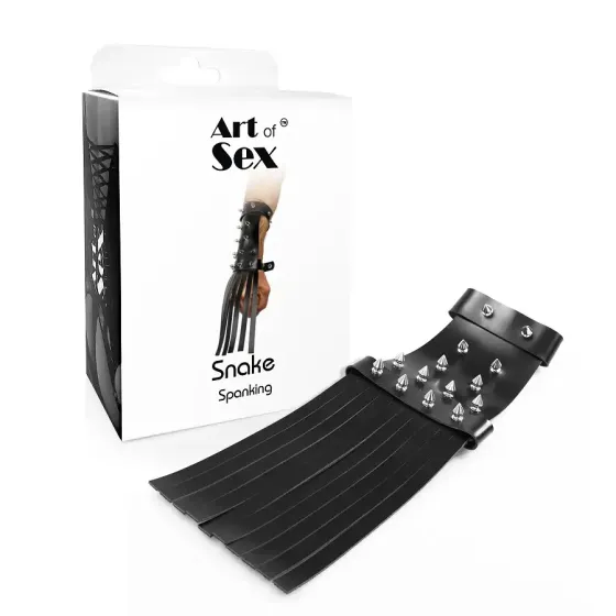 Шкіряна БДСМ рукавичка-хлист Art of Sex - Snake Львів