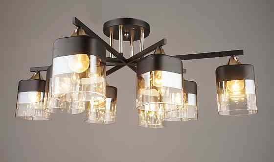 SIRIUS Люстра стельова Sirius B N4056/8 BK+FGD Коломыя