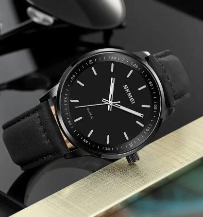 Часы классические мужские Skmei 2034 (Черный с черным) Киев