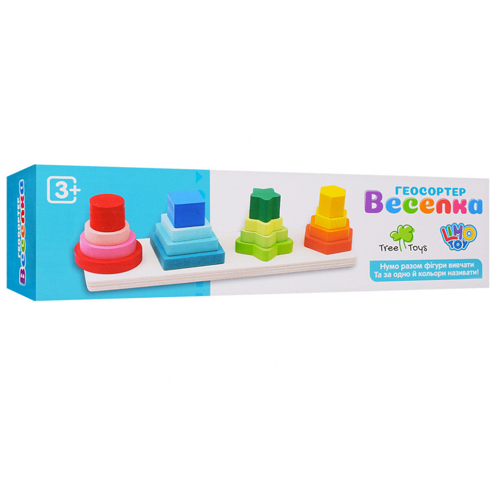 Развивающий набор Геометрика MD 1216 деревянный Винница - изображение 3