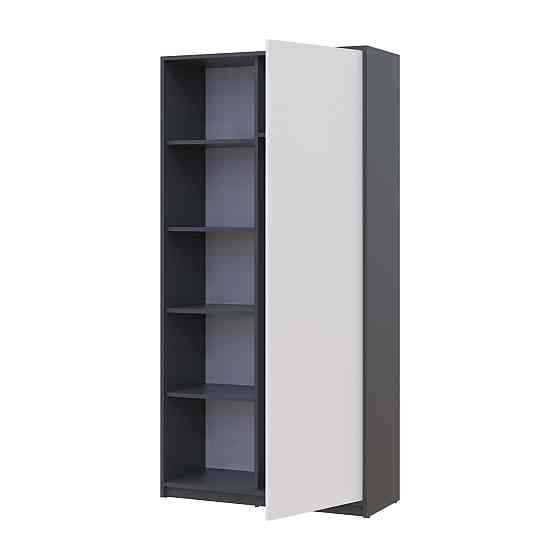 Распашный шкаф Doros Студент Графит/Белый 90х38х180 DRS-011623 (44900273) Днепр