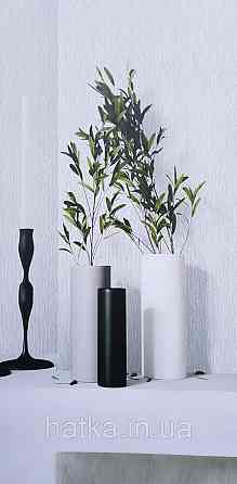 Обои винил на флизелине AdaWall Omega1.06х10 геометрия 3д фигуры полосы под бамбук бело серые серебро 23205-2 Киев