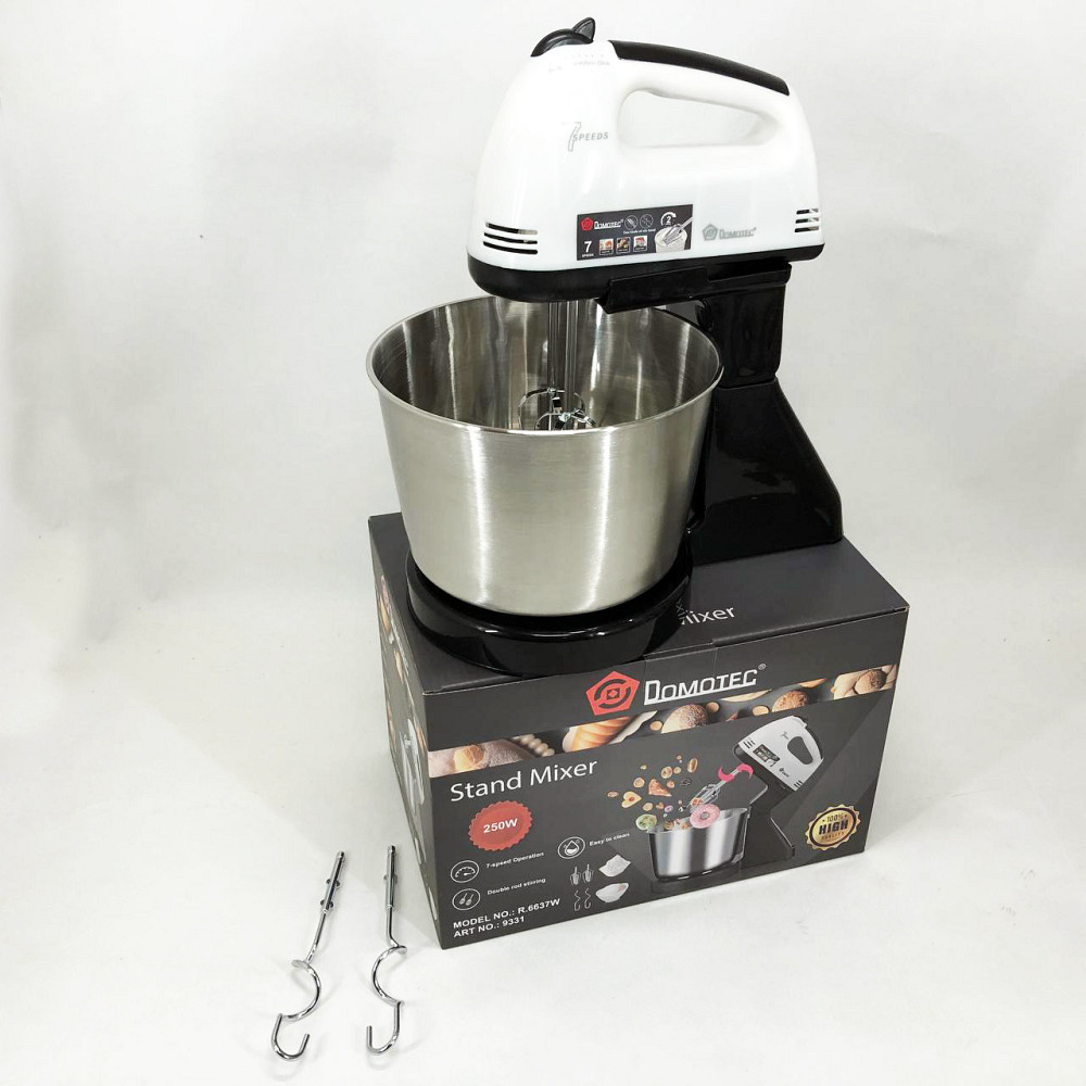 Миксер бытовой кухонный Domotec, Миксер для теста на ватрушки ручной 7 скоростей SW-17 Львов - изображение 9