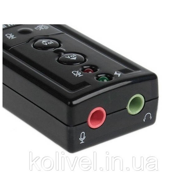 Звукова плата USB, Virtual 7.1 Channel, RTL (B00650) Київ - фото 4