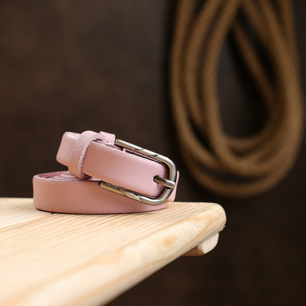 Жіночий ремінь з натуральної шкіри Vintage 20753 Рожевий Київ - фото 10