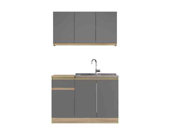 Кухня модульна Эверест Оптима набор №5 Графит 1,2 м (без столешницы) (DTM-5710) Львов