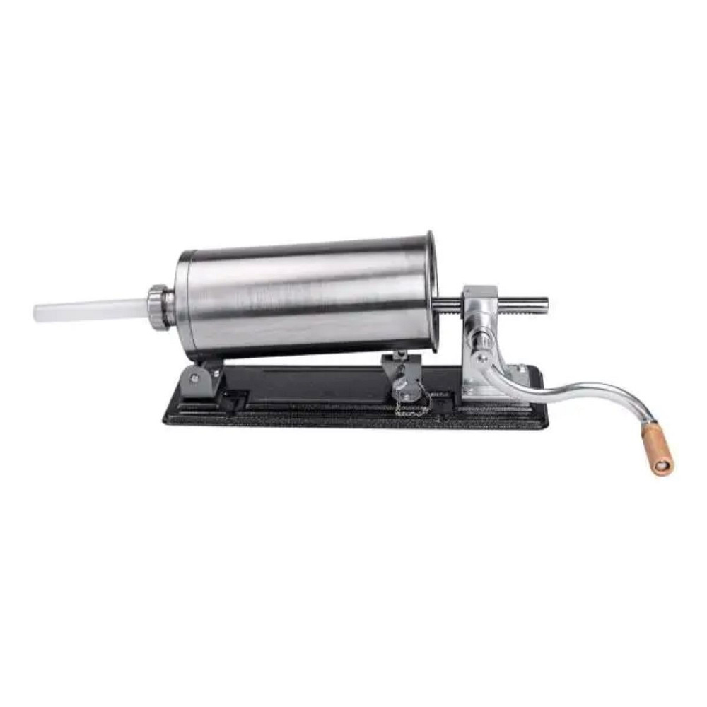 Шприц для ковбаси ручний 3 л горизонтальний ковбасний шприц з нержавійки для фаршу 4 насадки 16788-4 Коломия - фото 4