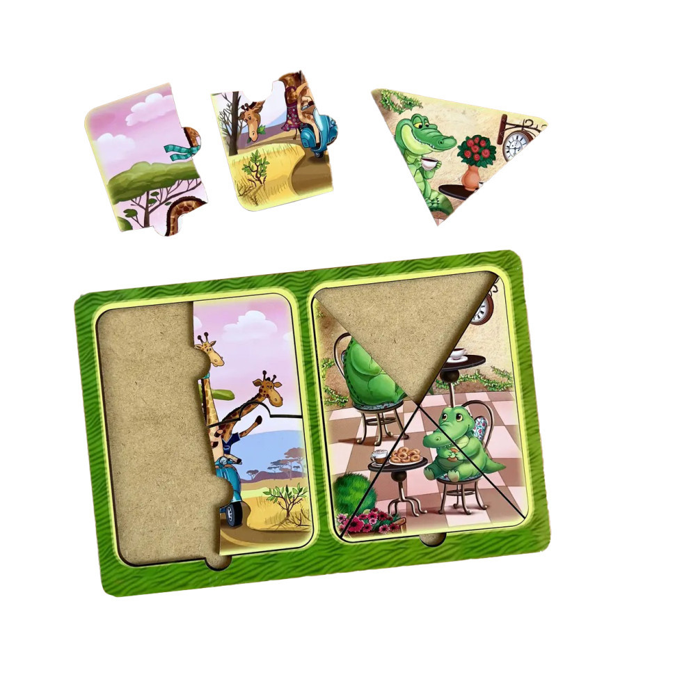 Деревянный пазл-вкладыш 