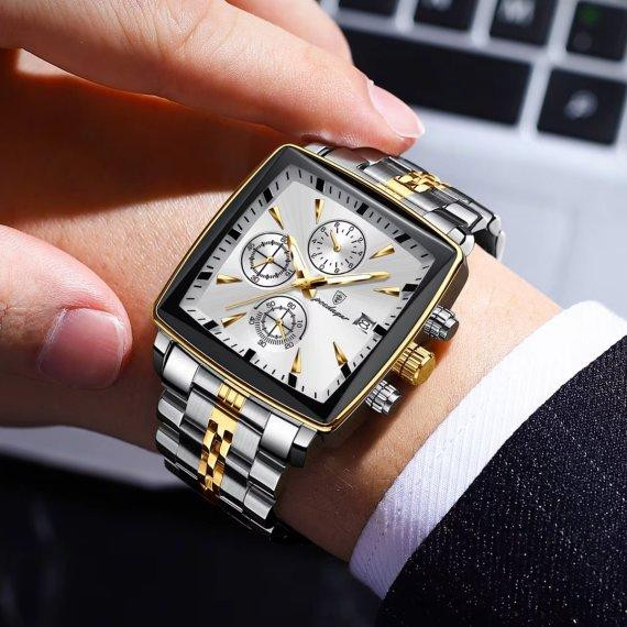 Чоловічий наручний годинник Poedagar Parus (Сріблястий) Київ - фото 4