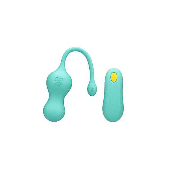 Виброяйцо с дистанционным пультом управления Romp Cello, бирюзовый Sex Aura Киев