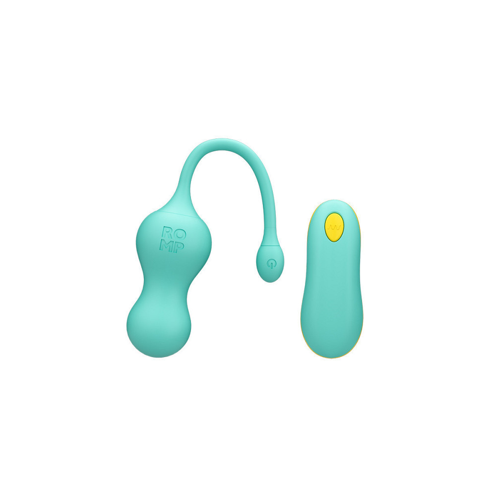 Виброяйцо с дистанционным пультом управления Romp Cello, бирюзовый Sex Aura Киев - изображение 3