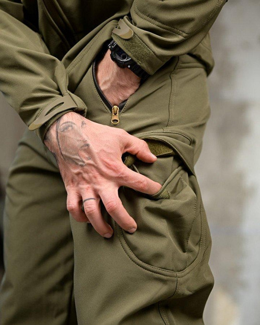 Тактический костюм  софтшел softshell  олива  ВТ7949 Одесса - изображение 9