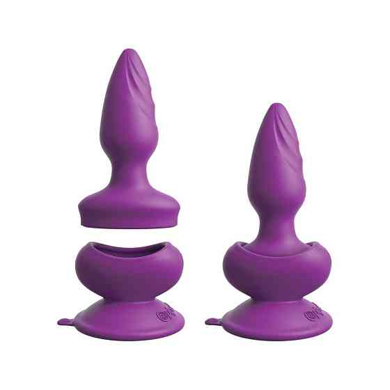 Анальная пробка с вибрацией Pipedream 3Some Wall Banger Plug, фиолетовая Sex Aura Киев