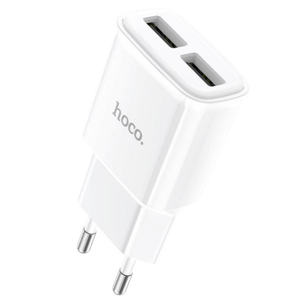 Мережевий зарядний пристрій HOCO C88A Star dual port charger, колір білий 6931474749499 Одеса - фото 3