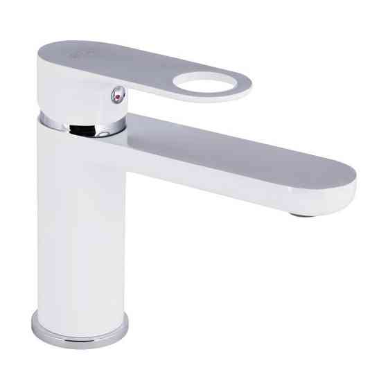 Змішувач для раковини Qtap Jay QTJAY270CRW45551 (k35), одноважільний, низький, Chrome/White Харків
