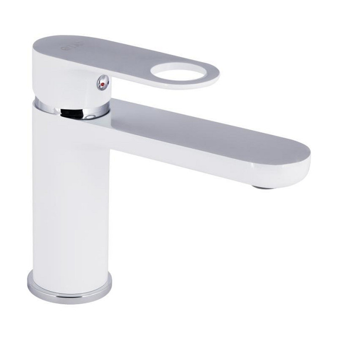 Змішувач для раковини Qtap Jay QTJAY270CRW45551 (k35), одноважільний, низький, Chrome/White Харків - фото 1