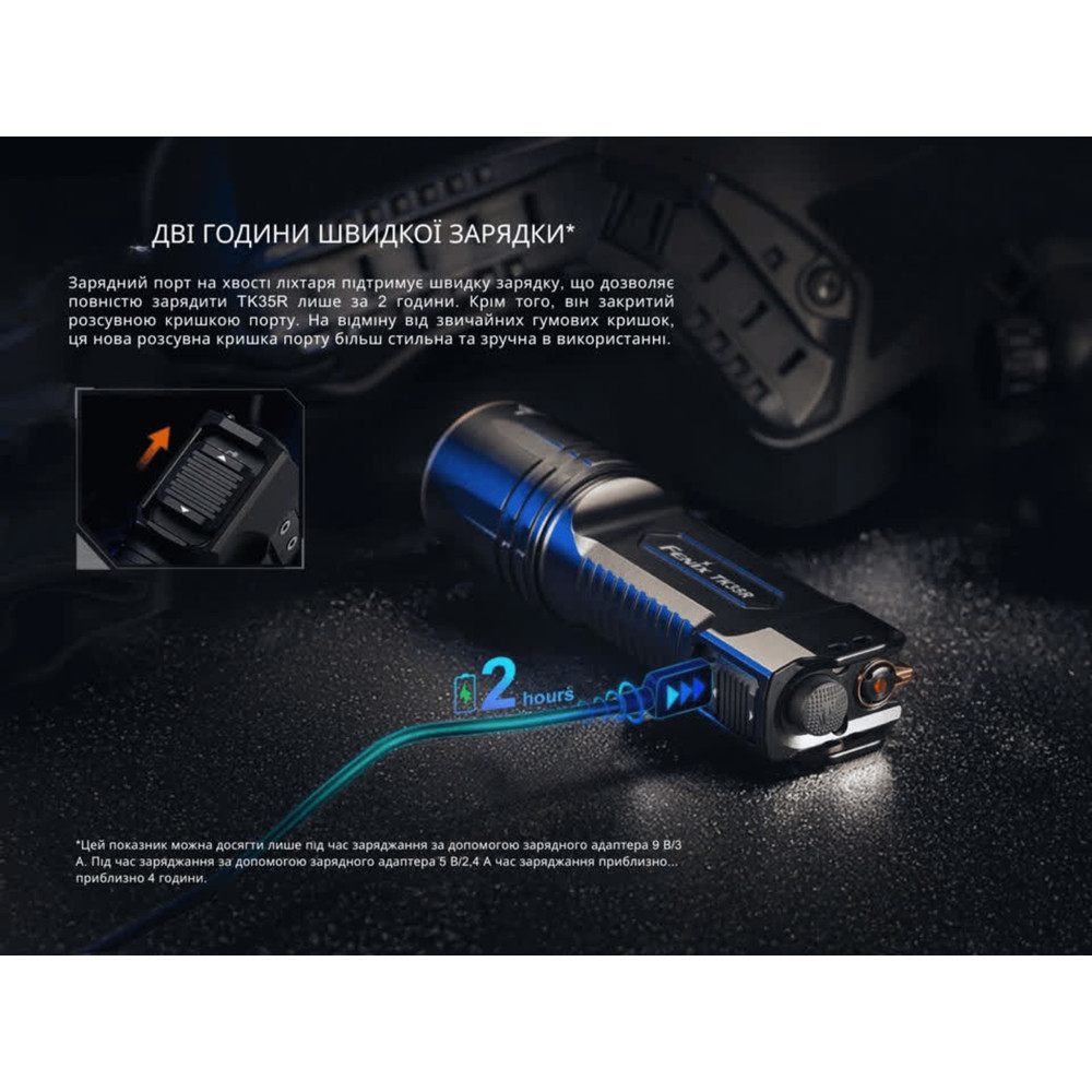 Ліхтар тактичний з червоним світлом Fenix TK35R 5800 лм | Лімітована серія Киев - изображение 11