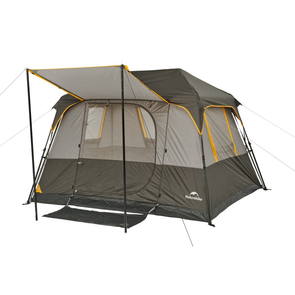 Намет чотиримісний Naturehike Cape Series 5.2 CNK2450WS037, сіро-коричневий Київ - фото 1