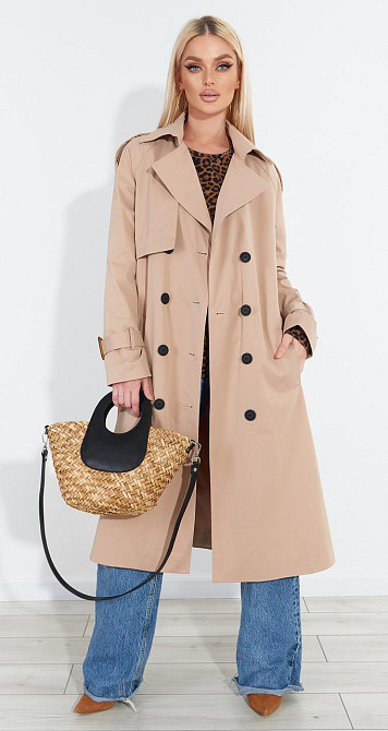 Двобортний класичний тренч (46) Київ - фото 1