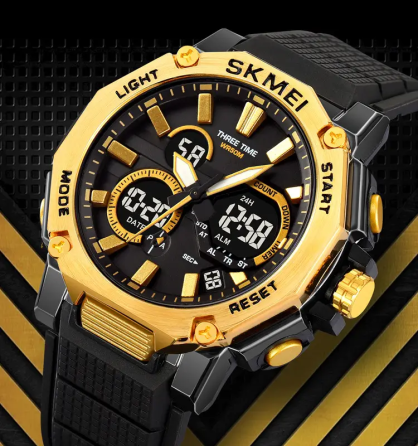 Годинник чоловічий наручний Skmei 2219 (Золотистий) Вінниця