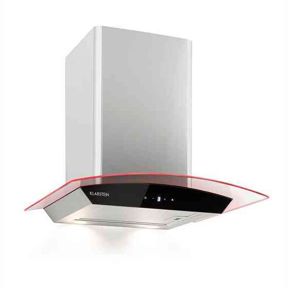 Вытяжка Gloria работа на вытяжке 60 см 580 м³/ч Стеклянный экран RGB LED нержавеющая сталь серебристый/черный Ровно