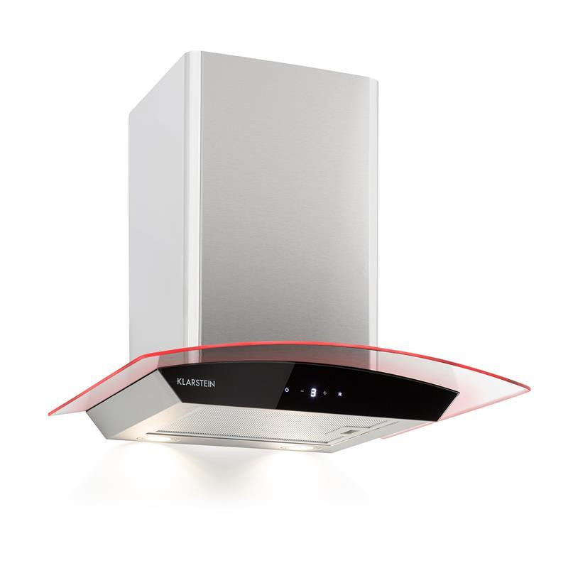 Вытяжка Gloria работа на вытяжке 60 см 580 м³/ч Стеклянный экран RGB LED нержавеющая сталь серебристый/черный Ровно - изображение 1