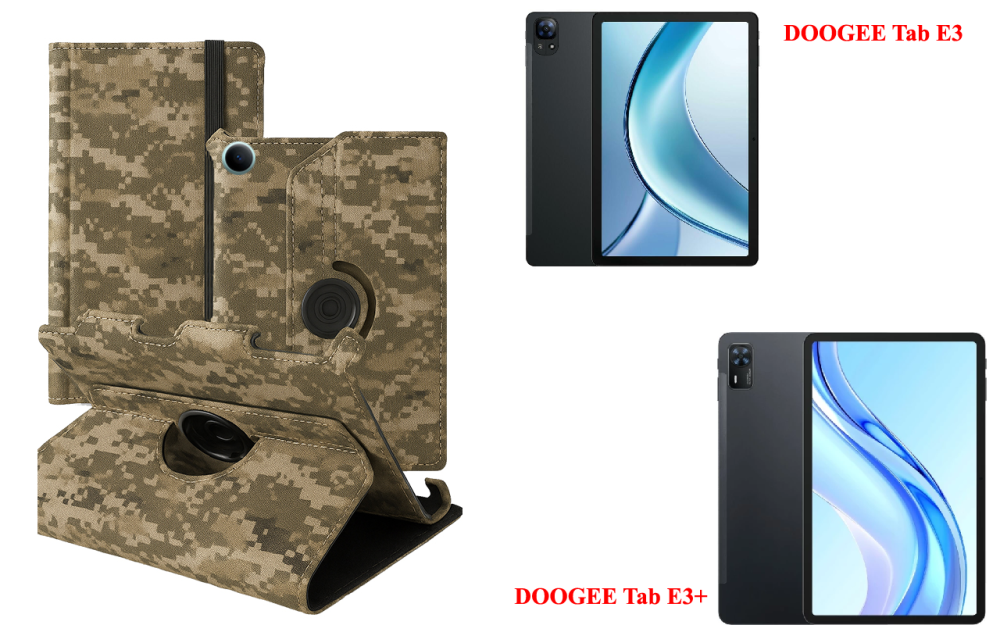 Чехол Spinner360 для планшета Doogee Tab E3, цвет Klasika Хаки Киев - изображение 1