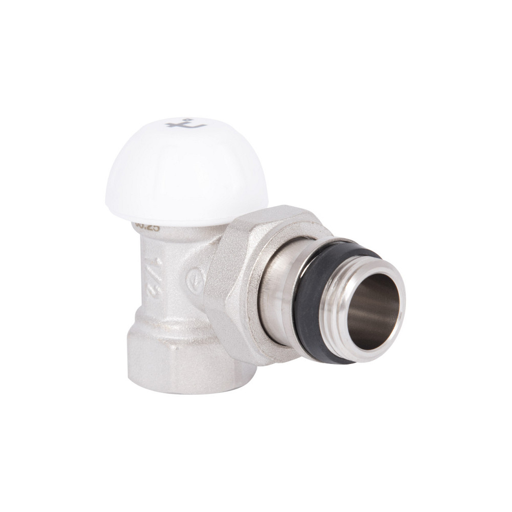 Кран радіаторний Thermo Alliance Standart Powerful 1/2" з антипротіканням кутовий SF233W15 Київ - фото 3